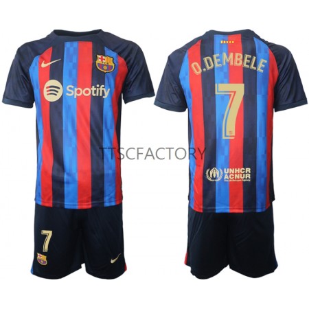 Maillot de Foot FC Barcelone Ousmane Dembele 7 Domicile 2022-23 - Enfant Maillot de Foot FC Barcelone Ousmane Dembele 7 Domicile 2022-23 - Enfant